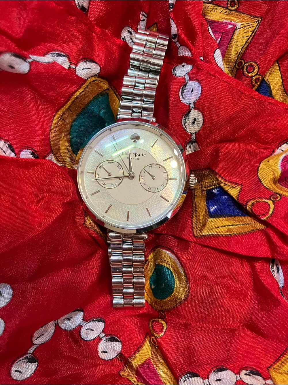 kate spade Silver-Tone Multi-Dial Bracelet Watch with Ivory Dial - Picture 3 of 5